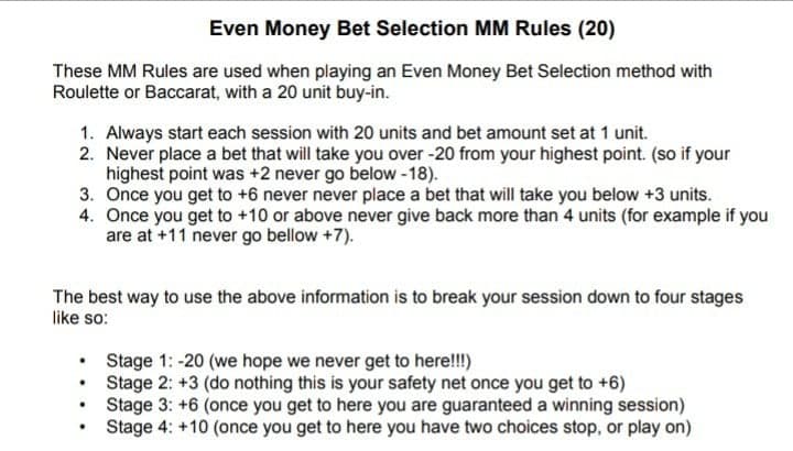 betting strategy